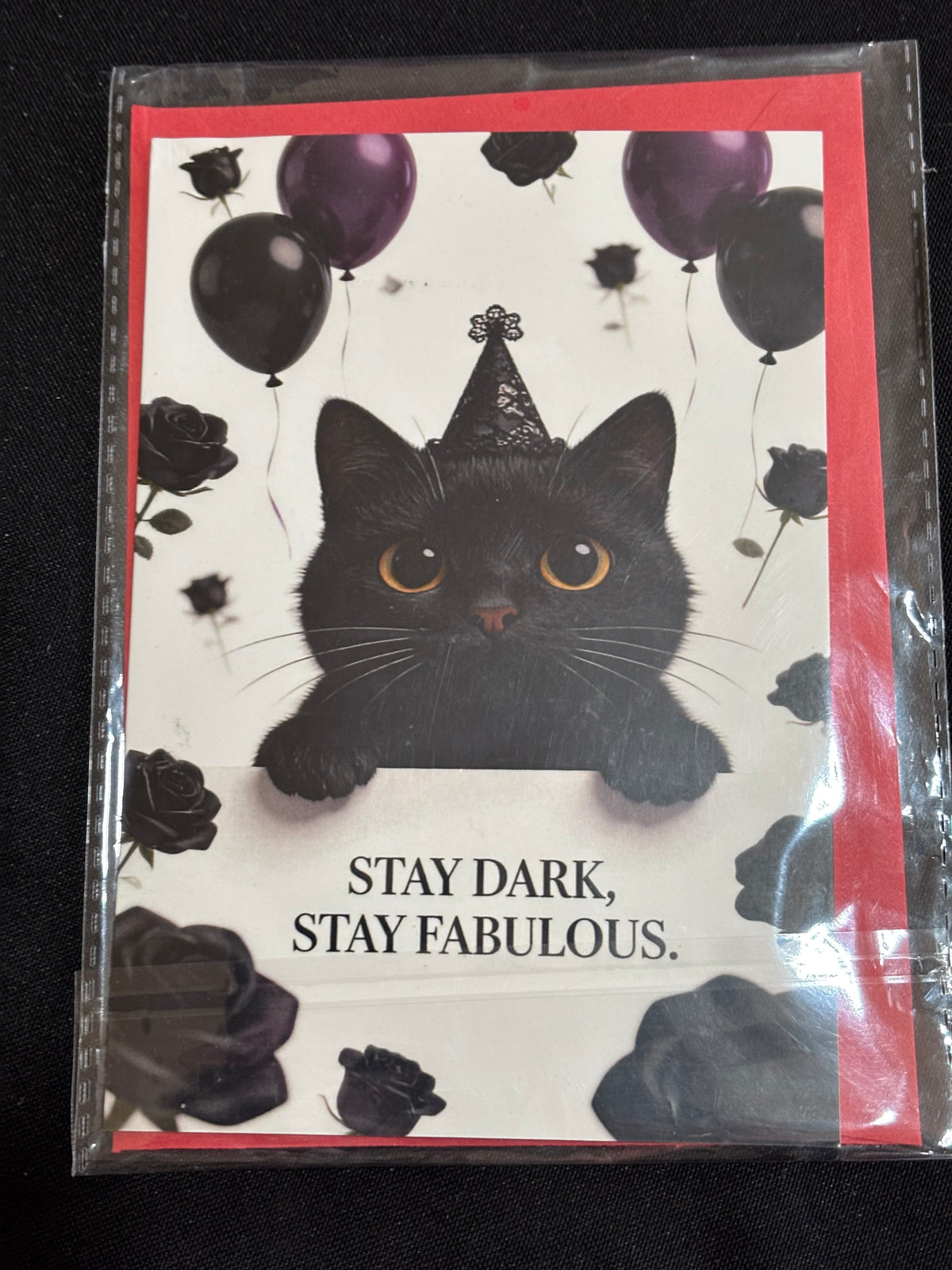 Stay Dark, Stay Fabulous – Cat Birthday Card