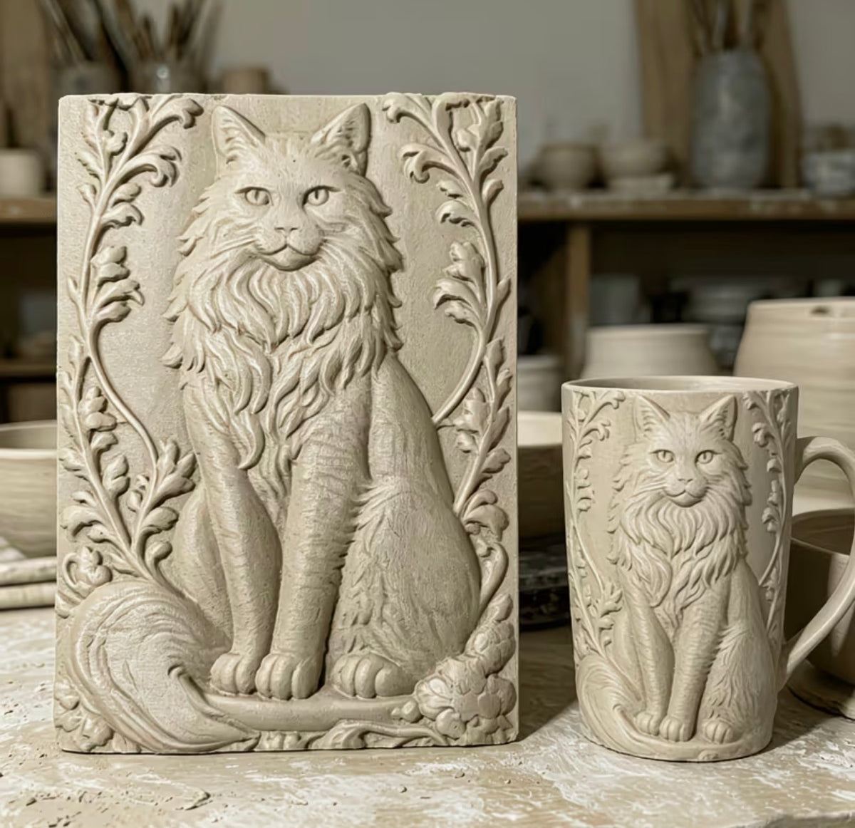 Maine Coon Clay Texture Roller