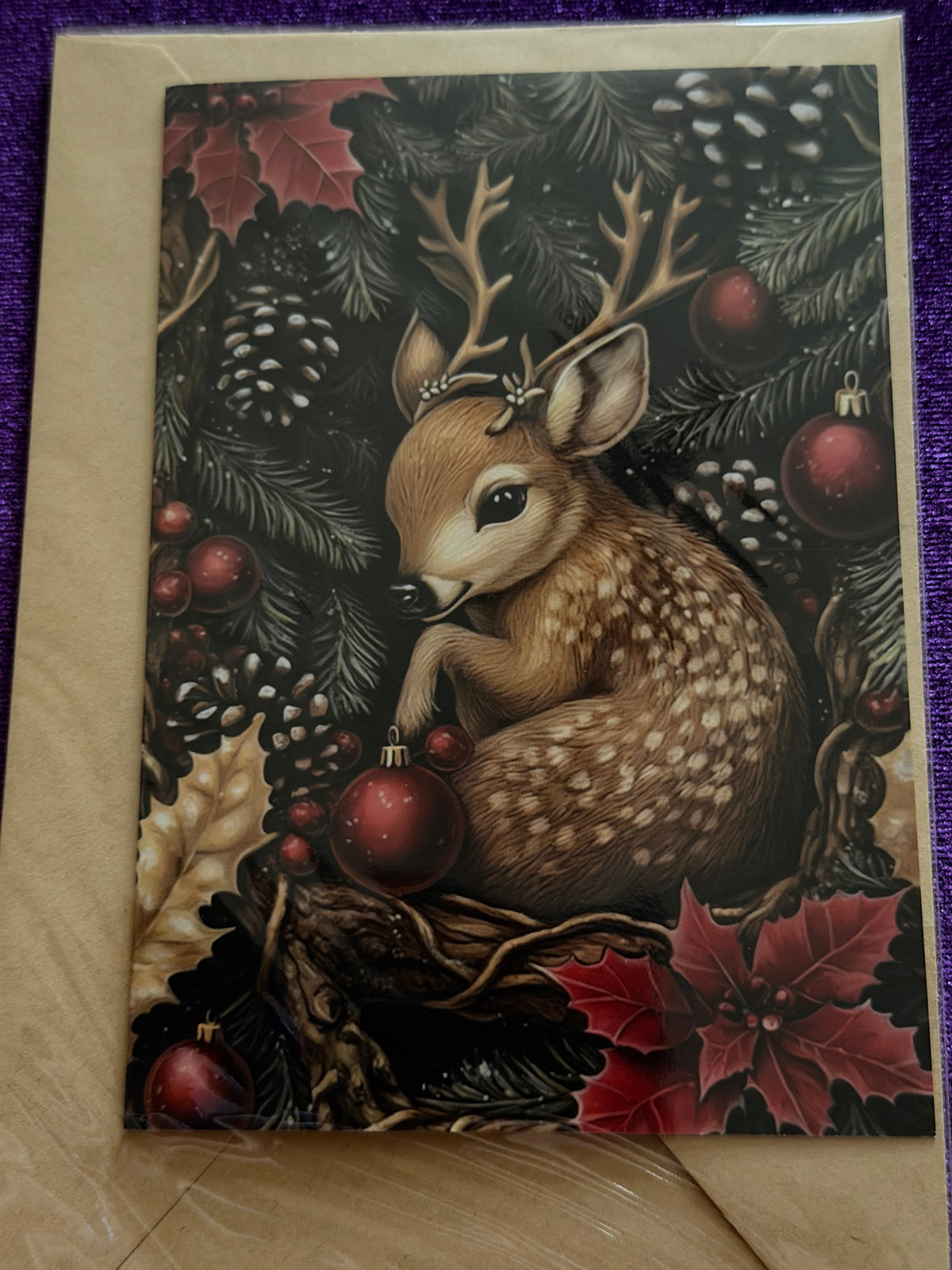 Cute Reindeer Christmas Card