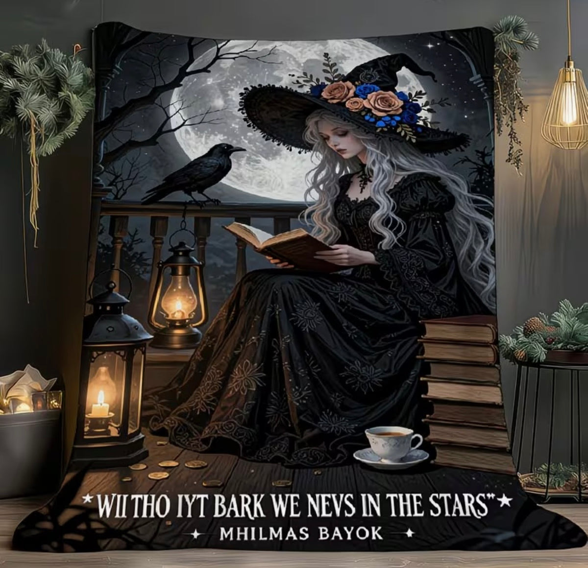 Without the Dark We Never See the Stars Fleece Blanket – 180 × 230cm