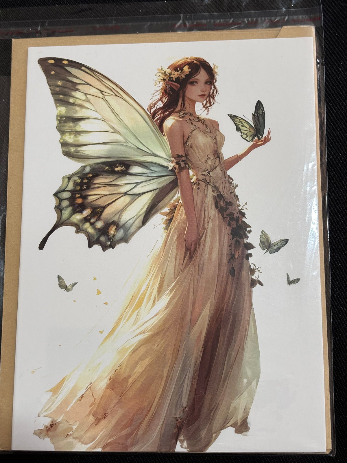 Woodland Butterfly Fairy – Large 7 × 5 Greeting Card