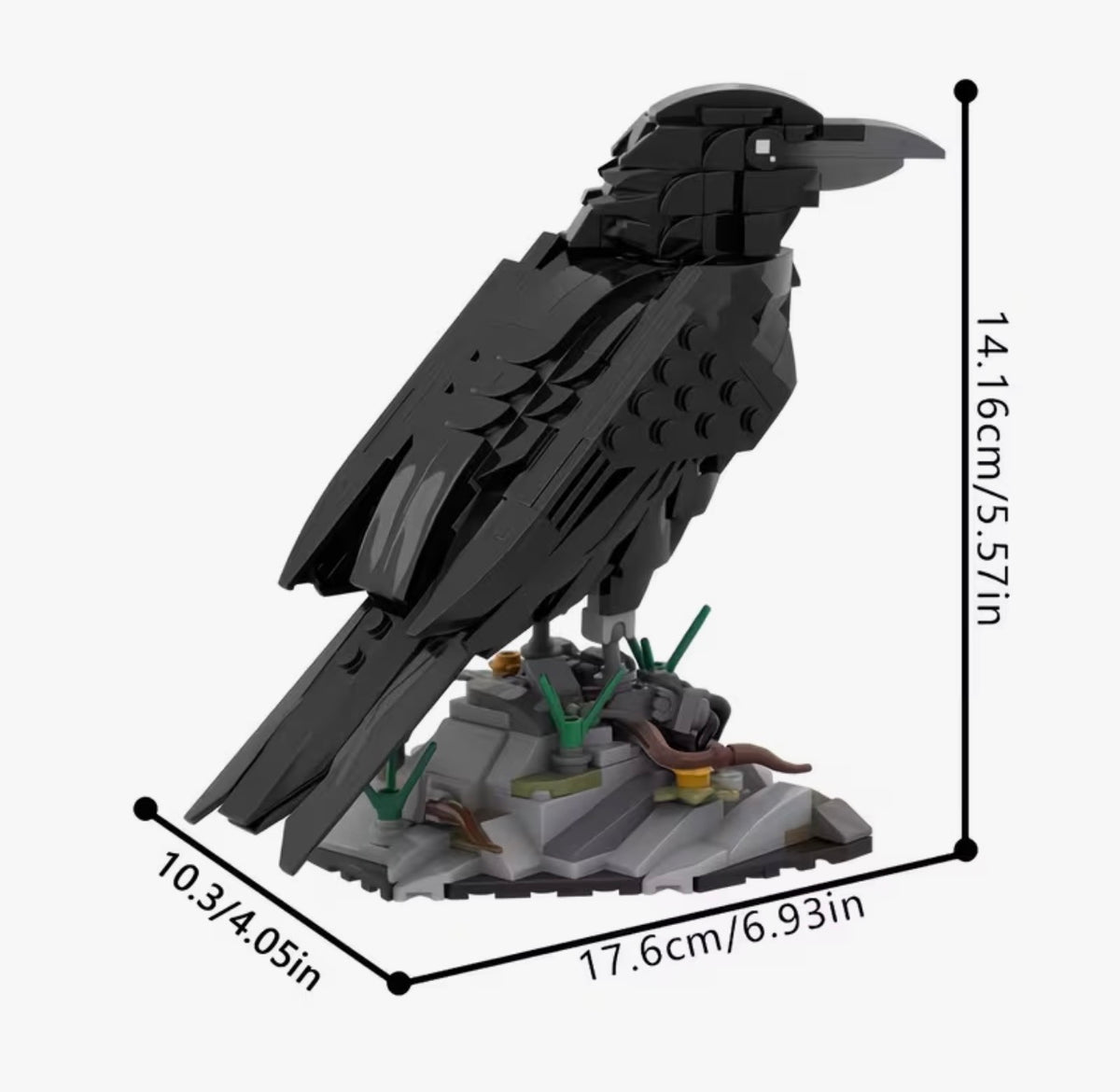 The Raven’s Perch – Crow Building Brick Set