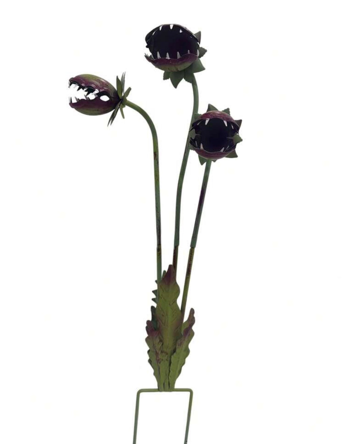 Giant 3D Carnivorous Flower Metal Garden Stake