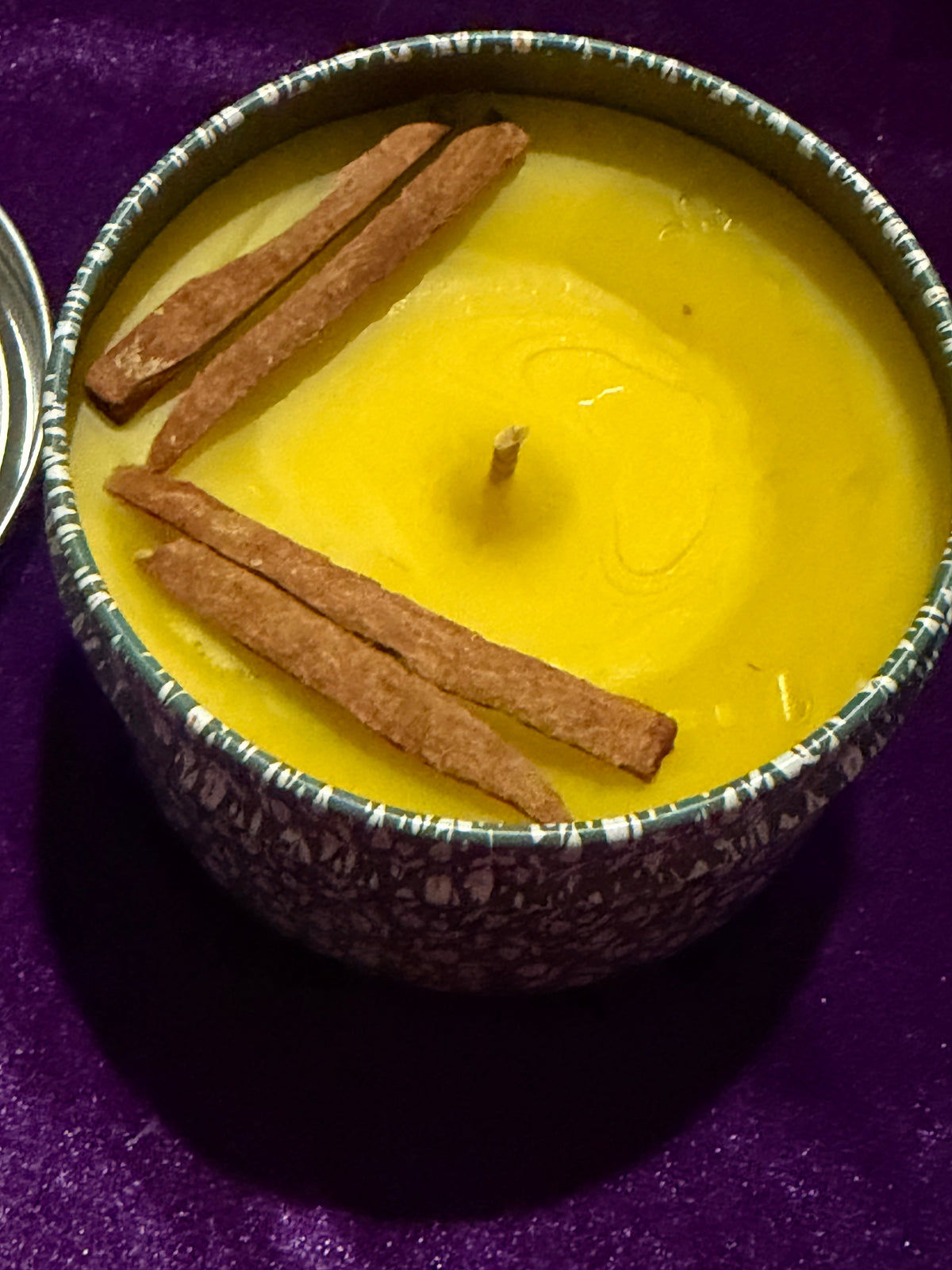 Gingerbread Candle with Cinnamon Sticks