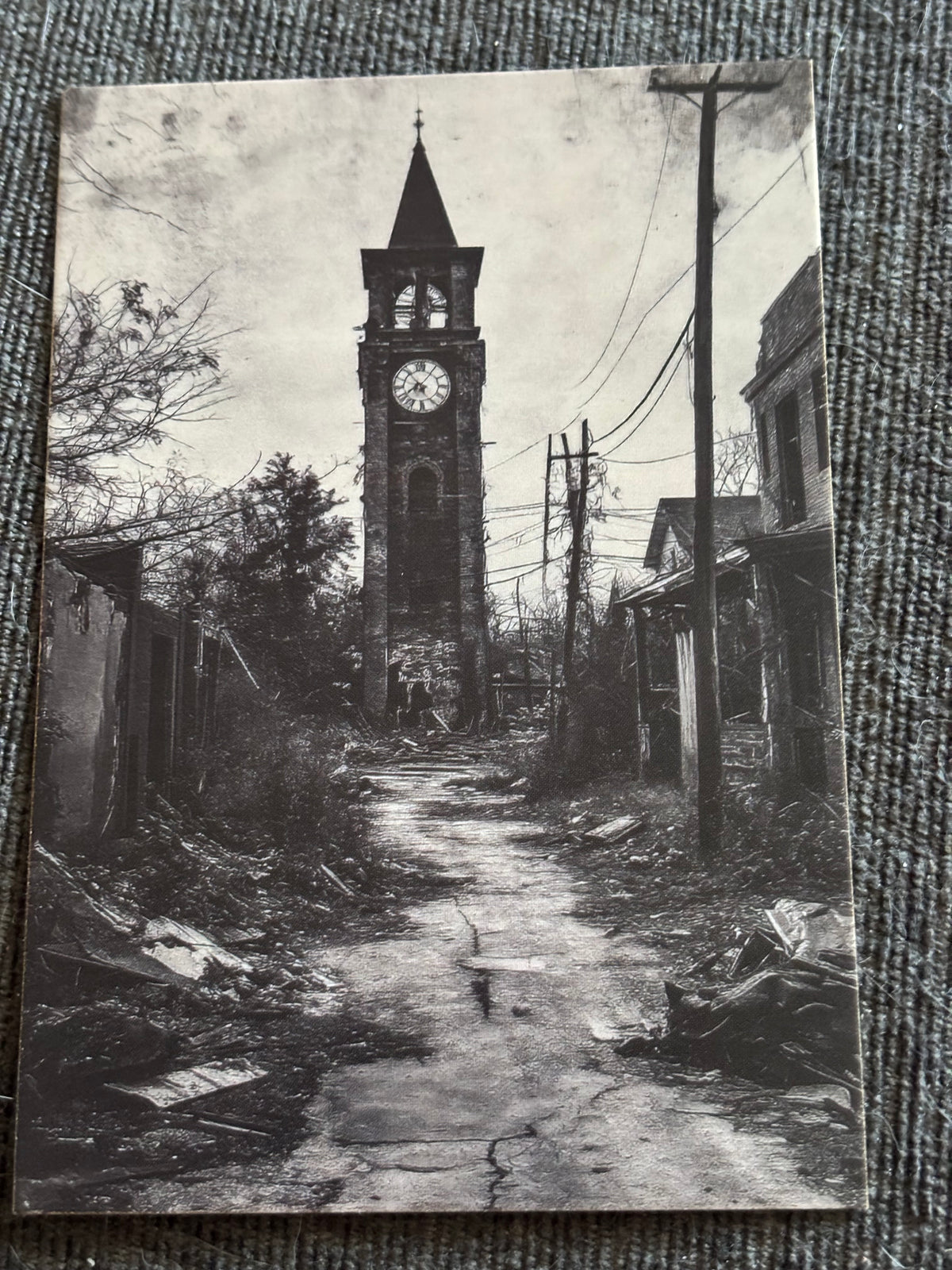 Deserted Town Mini Art Print Set (4 Pack)