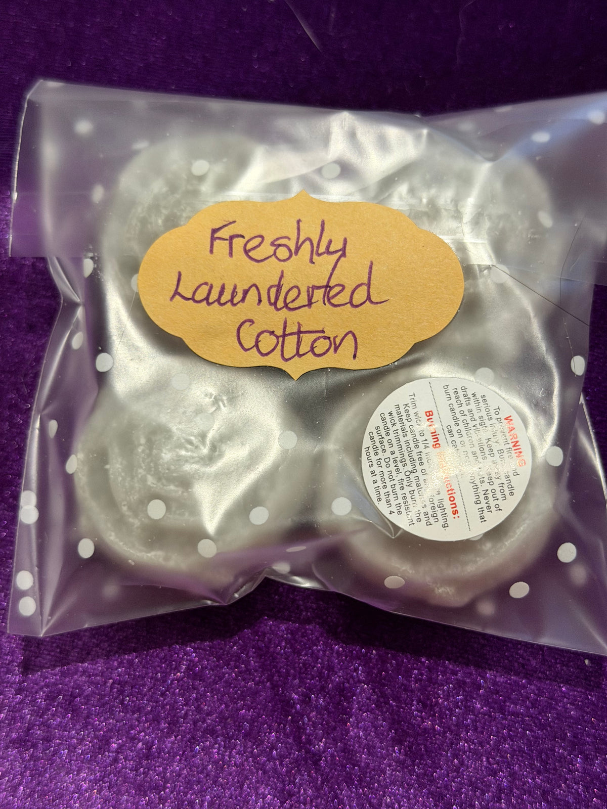 Freshly Laundered Cotton – Wax Melts