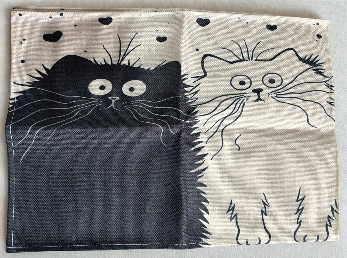 Odd Couple Cats Rectangular Placemats