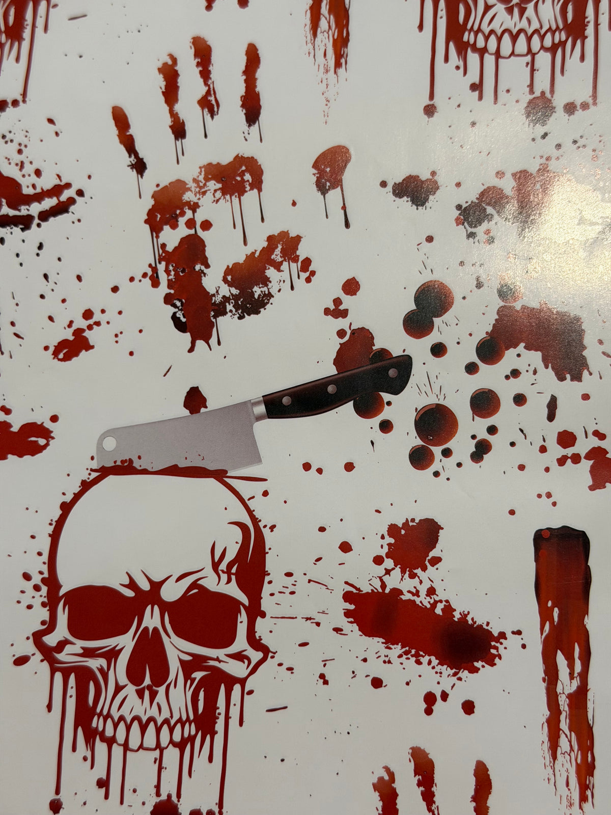 Horror – Skull & Cleaver Premium Wrapping Paper, 2 Sheet Pack