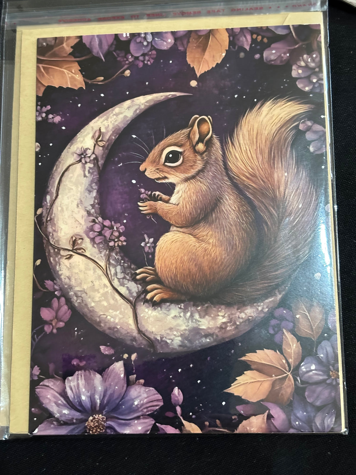 Moon Squirrel – Forest Friends Large Greeting Card