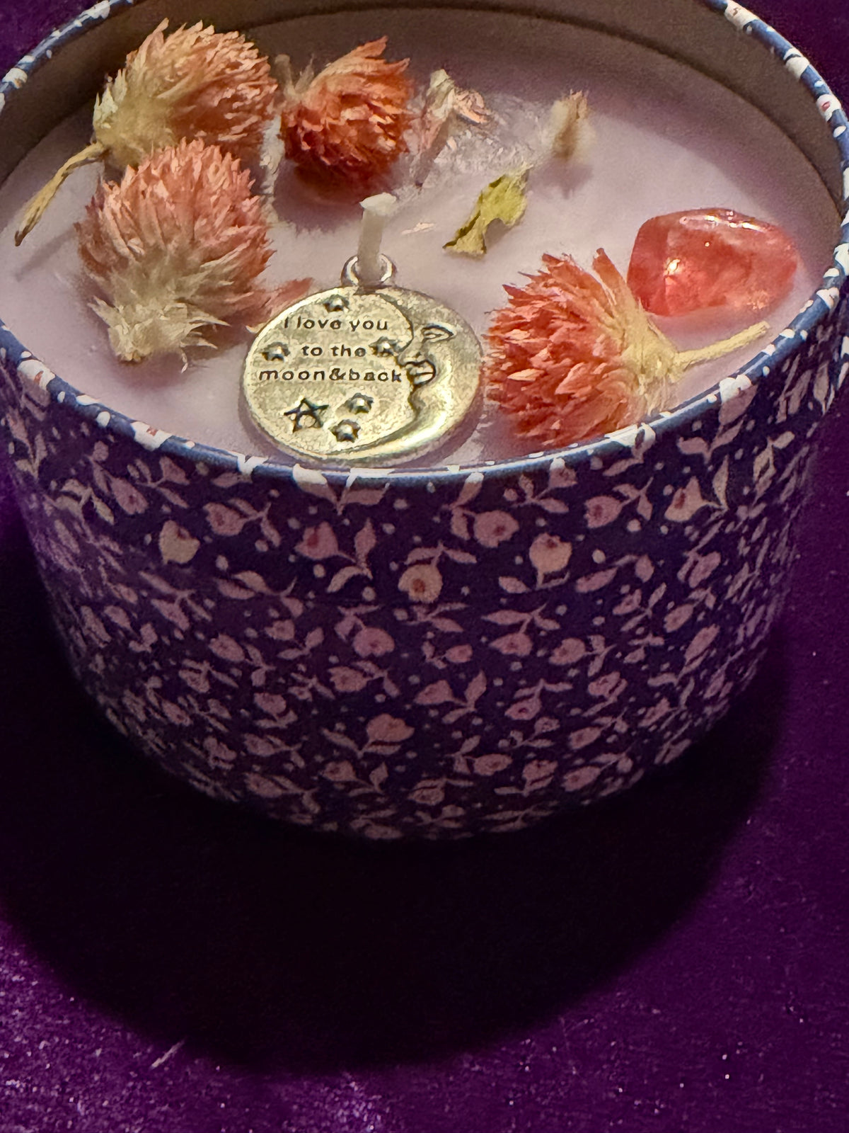 Patchouli Moon & Back Crystal Candle