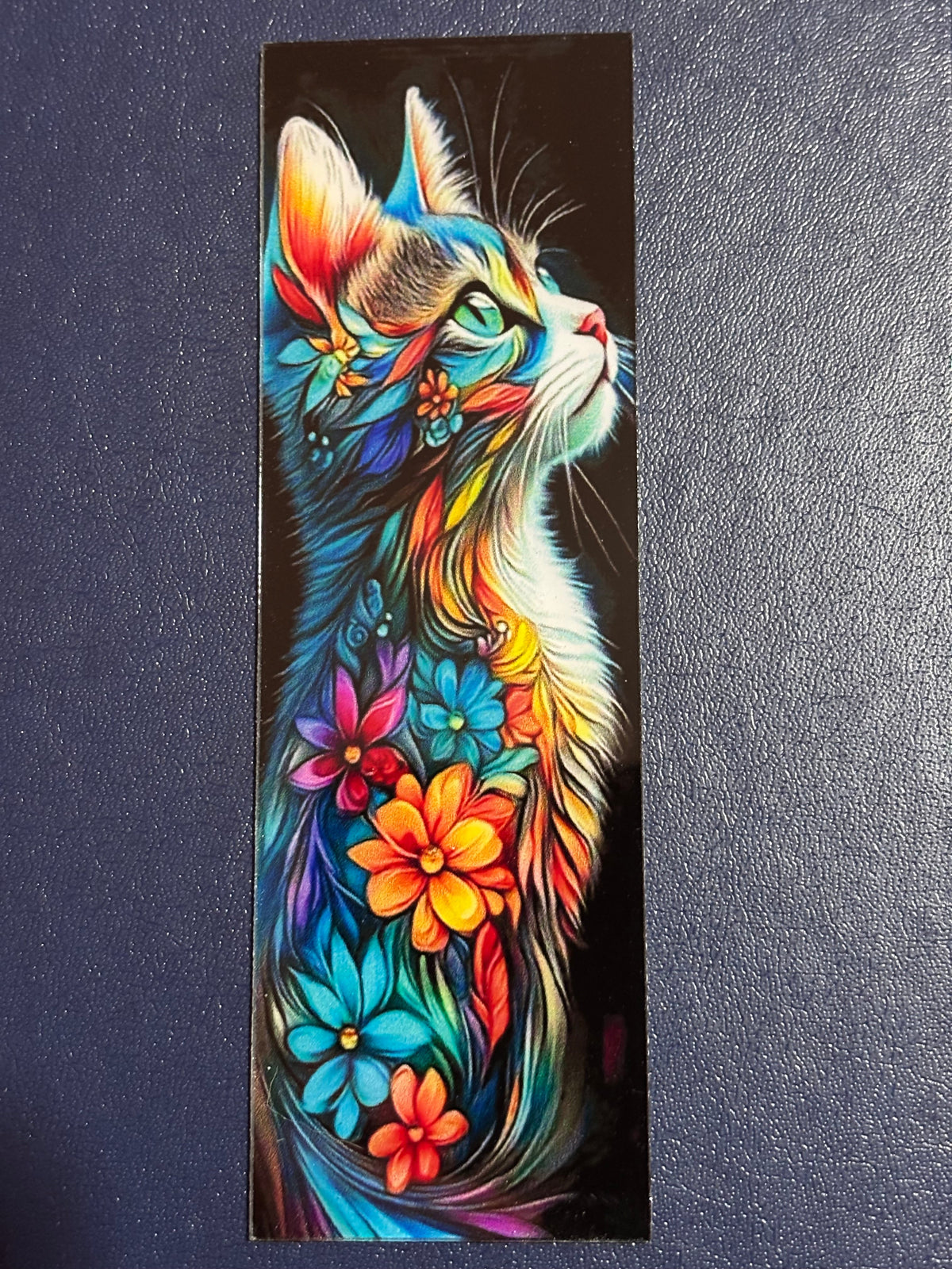 Colourful Cat Acrylic Bookmark 3