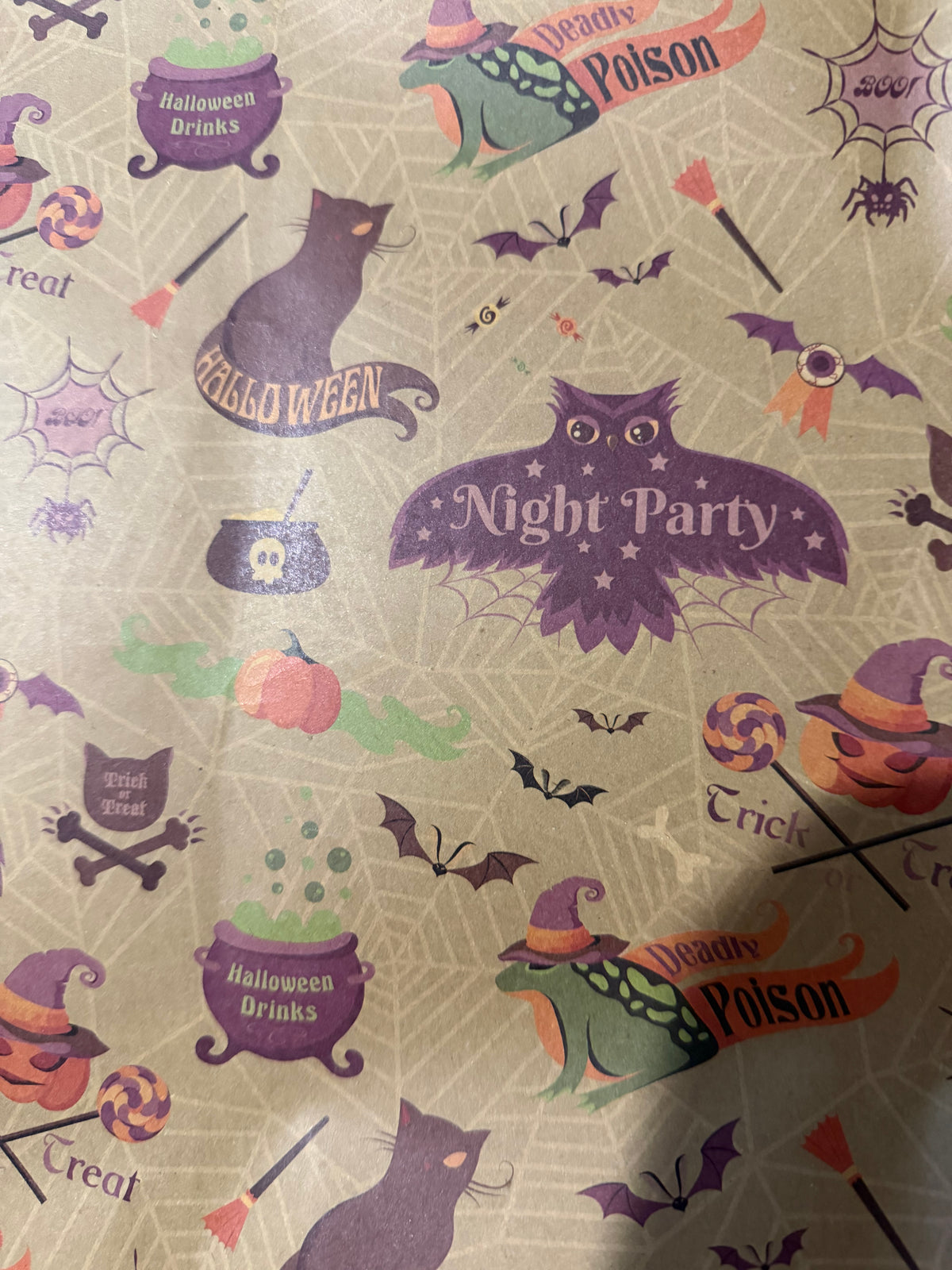 Night Party Wrapping Paper — 2 Sheet Pack