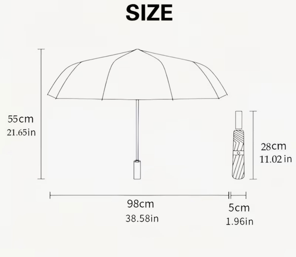 Crescent Moon Bat Automatic Umbrella