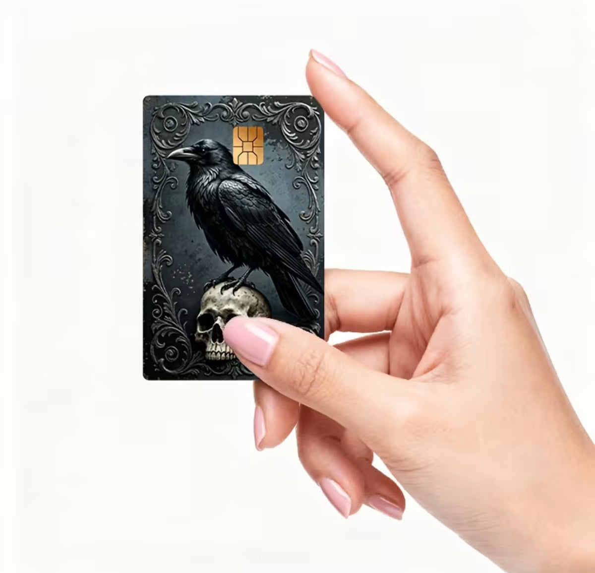 Raven & Skull Gothic Bank Card Skin