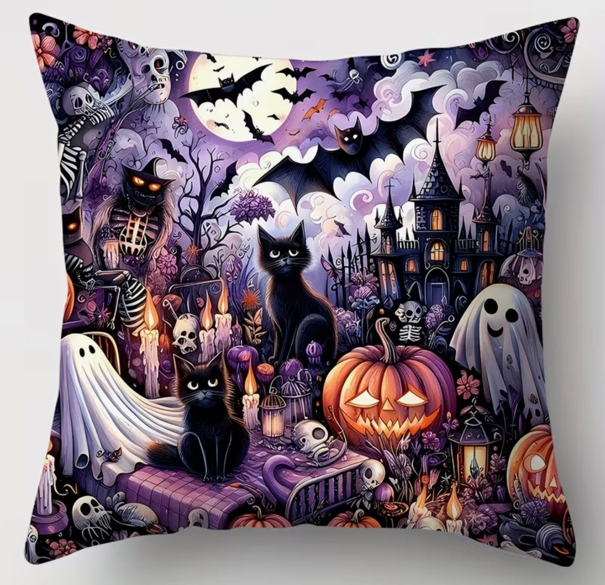 Moonlit Mischief Cushion Cover