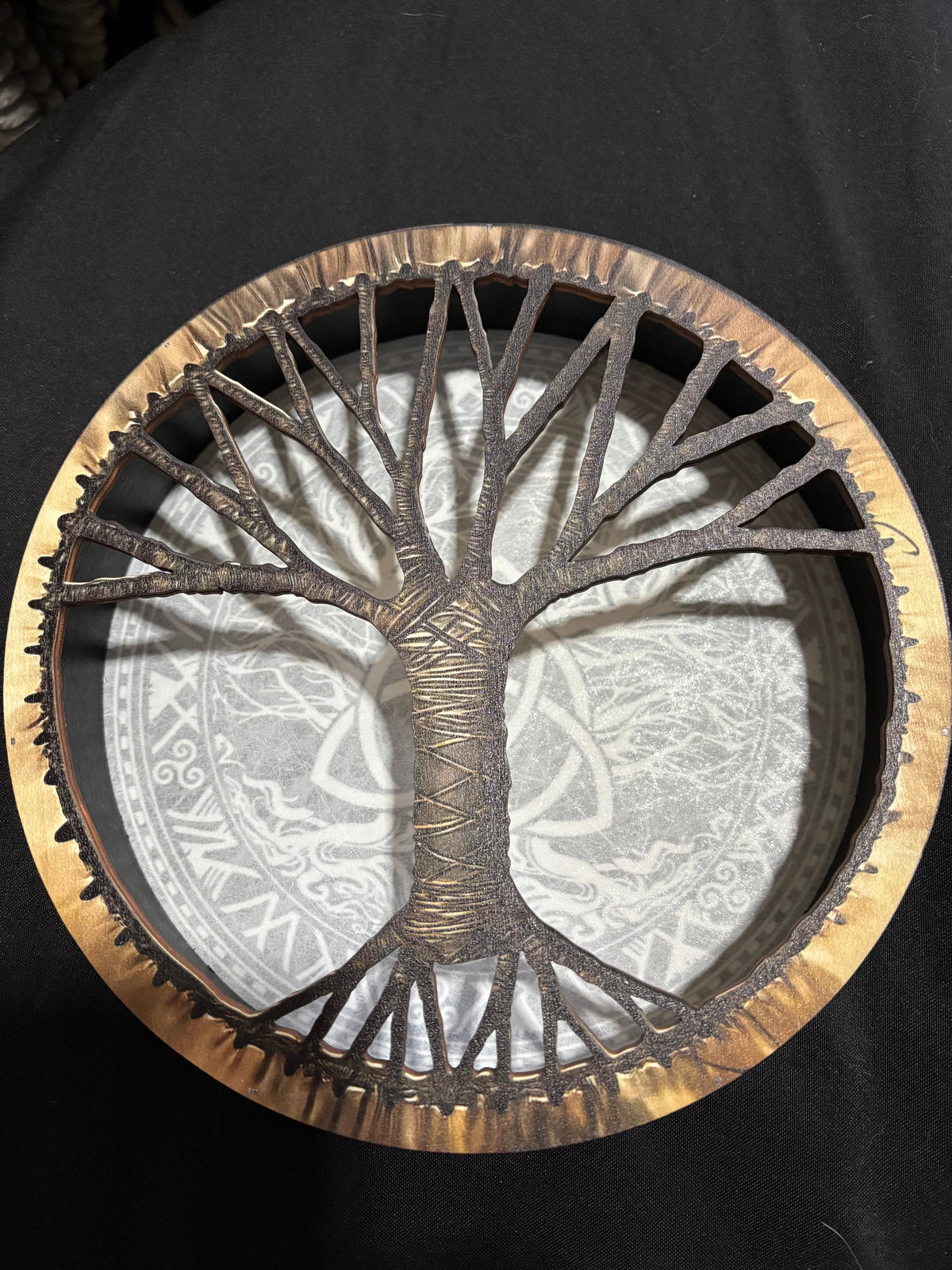 Triquetra Tree of Life Shamanic Hand Drum
