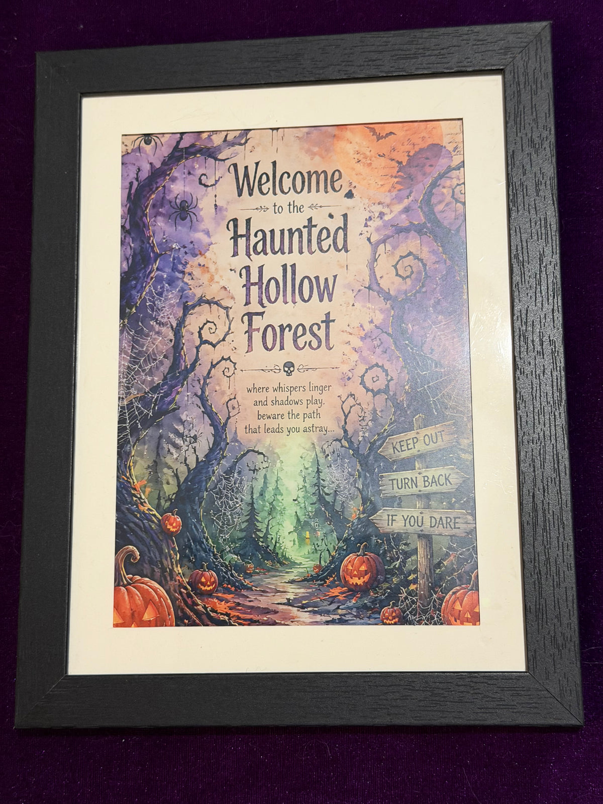 Sleepy Hollow – Haunted Hollow Forest Framed Print
