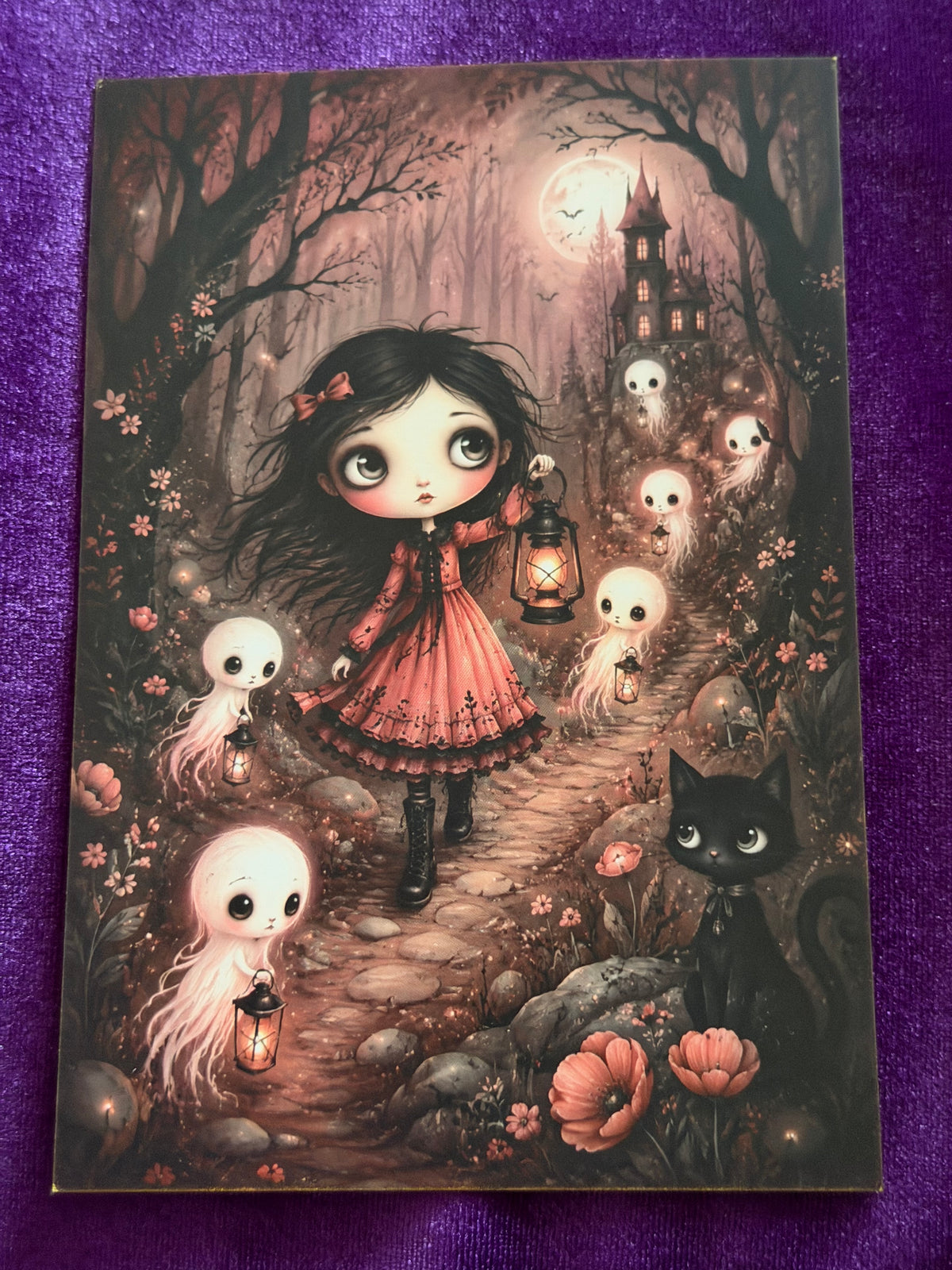 Crimson Moon Mini Art Prints – Set 2