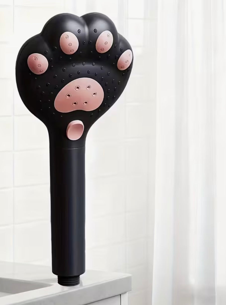 Black Cat Paw Filtered Shower Head