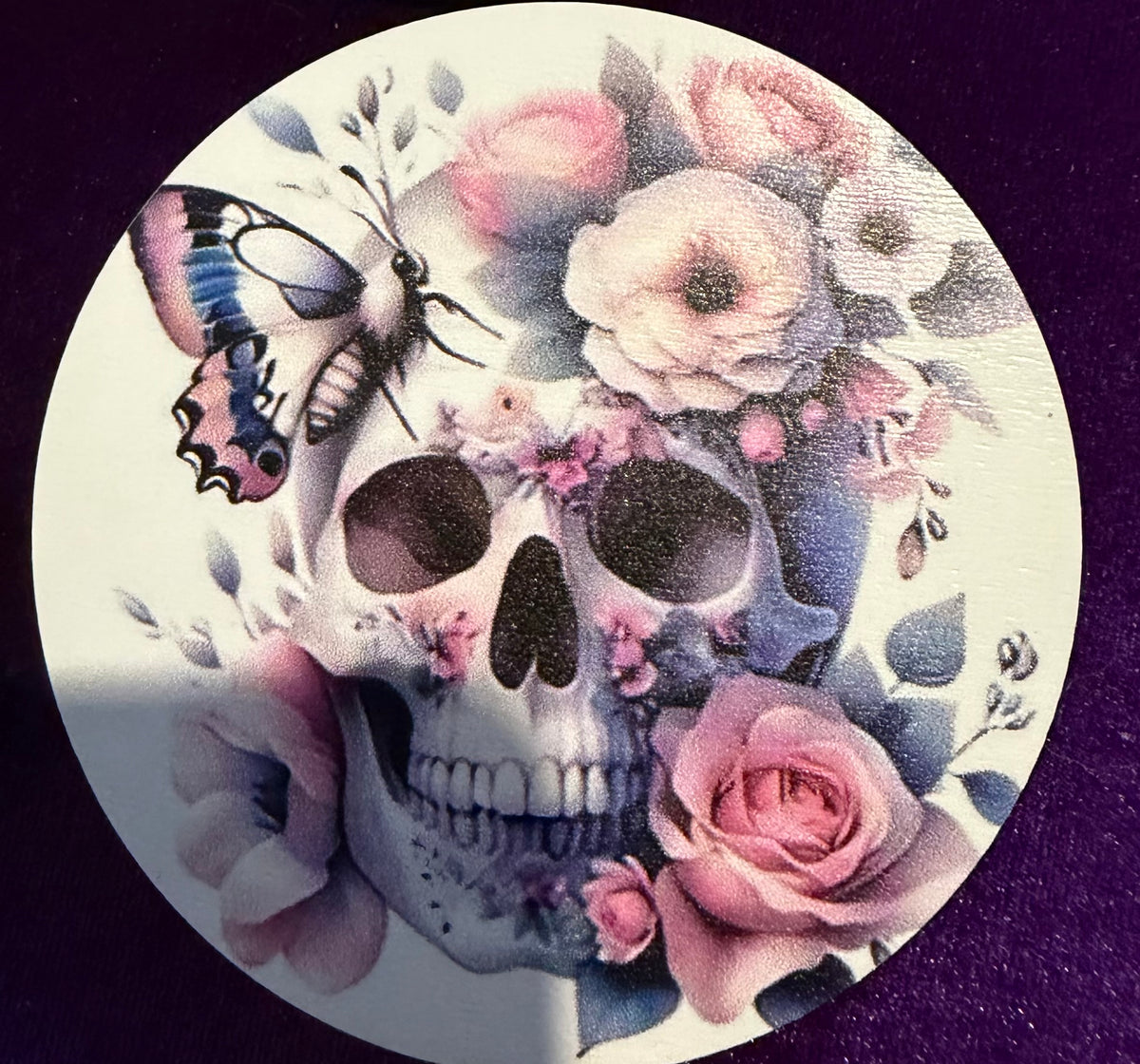 Death in Bloom – Set of 6 Wooden Coasters
