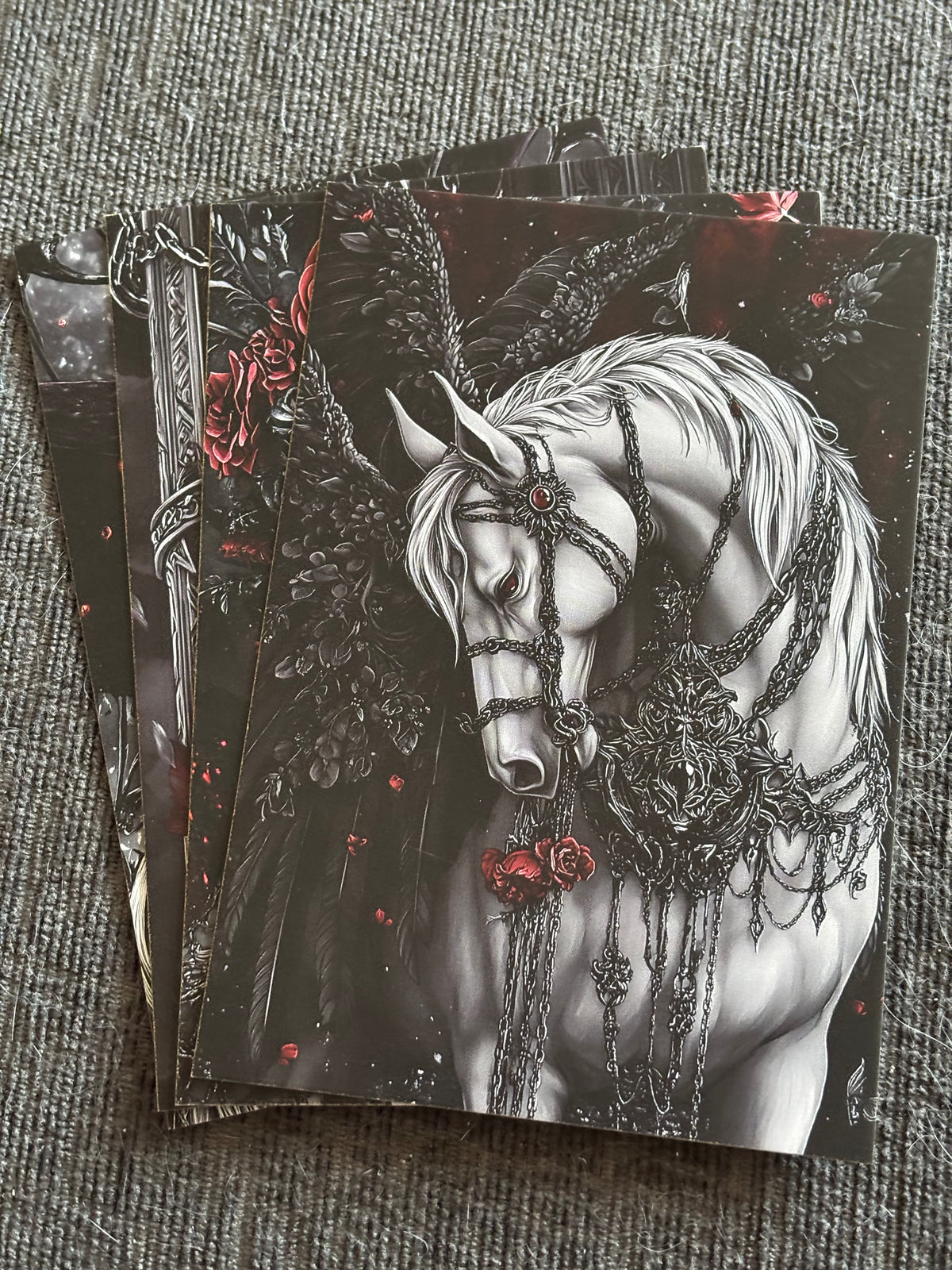 Dark Gothic Fantasy Art Print Set