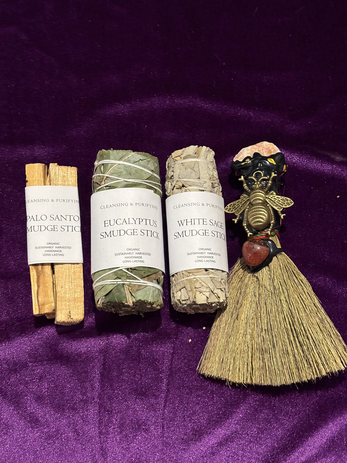 Altar Broom & Smudging Gift Set