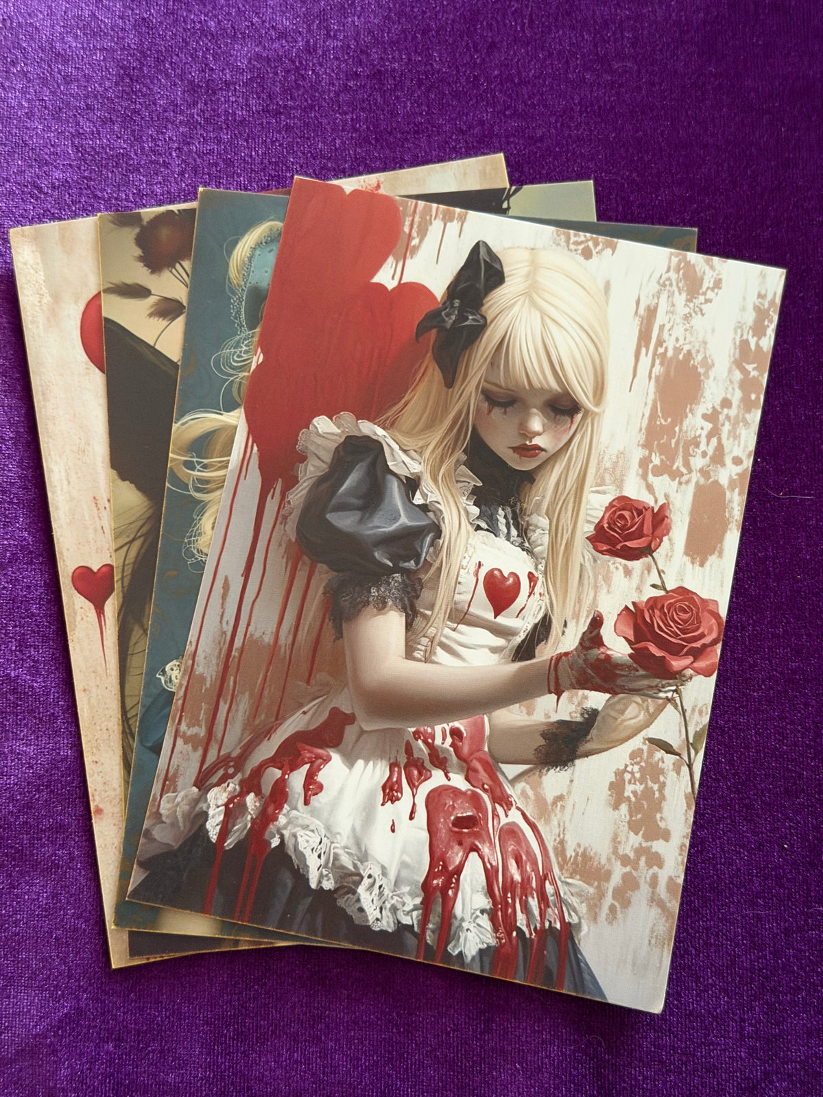 Down the Dark Rabbit Hole — Mini Art Prints — Set 4