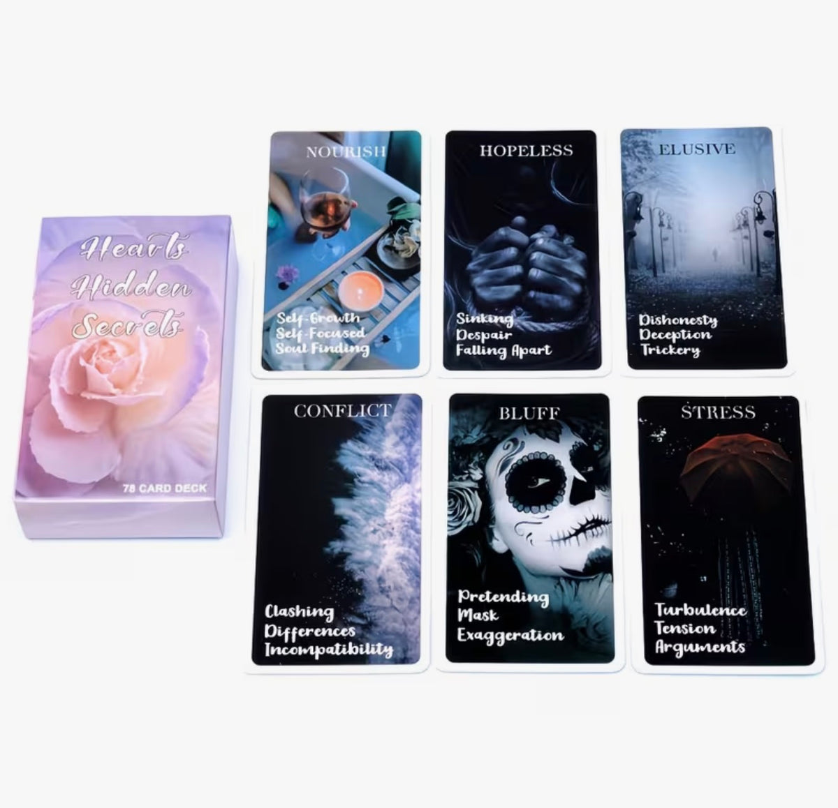 Heart’s Hidden Secrets – Full-Size 78-Card Oracle Deck