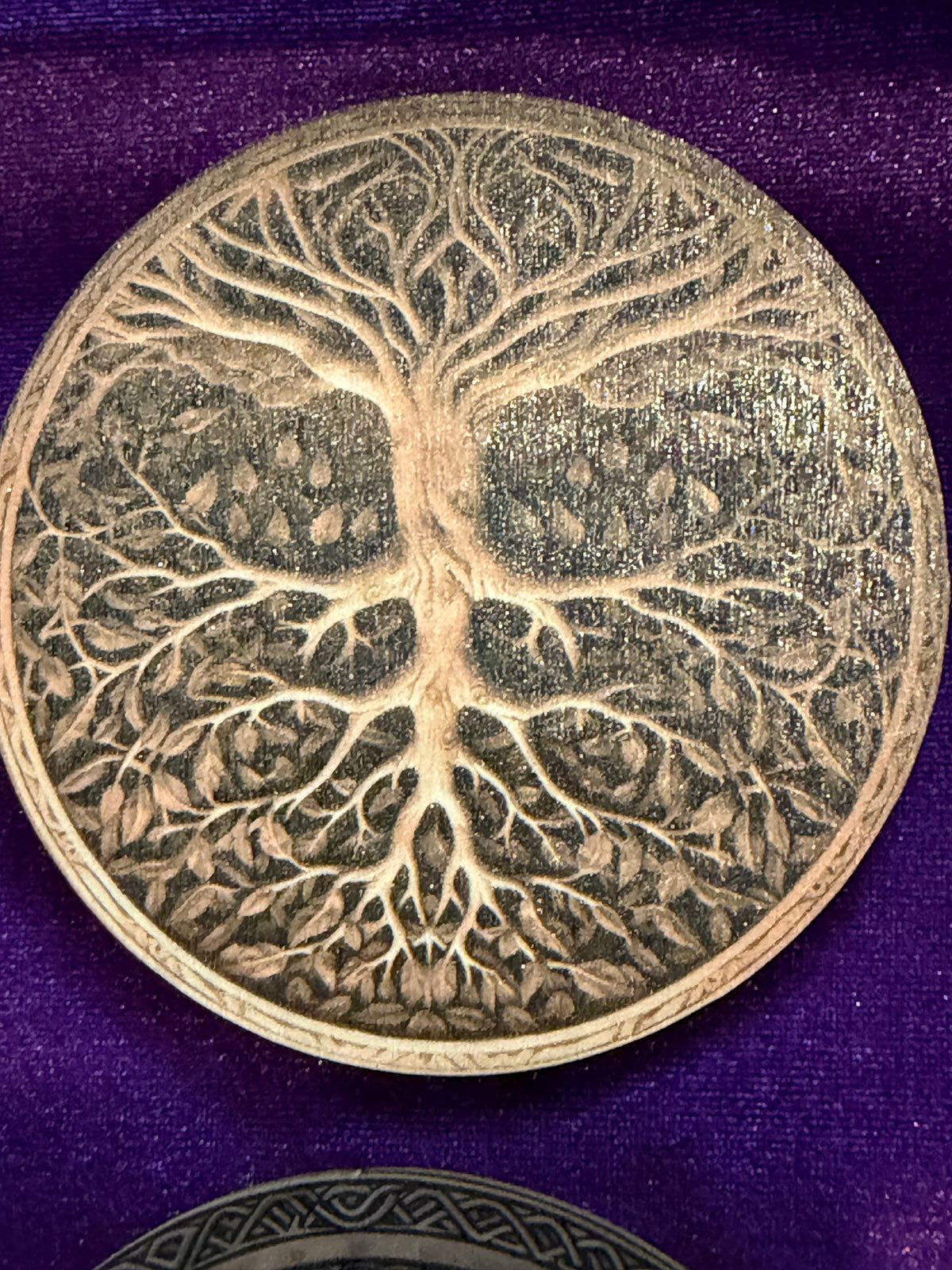 Tree of Life Wooden Coasters – Set of Four
