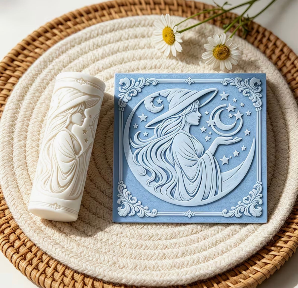 Moonlit Witch Clay Texture Roller