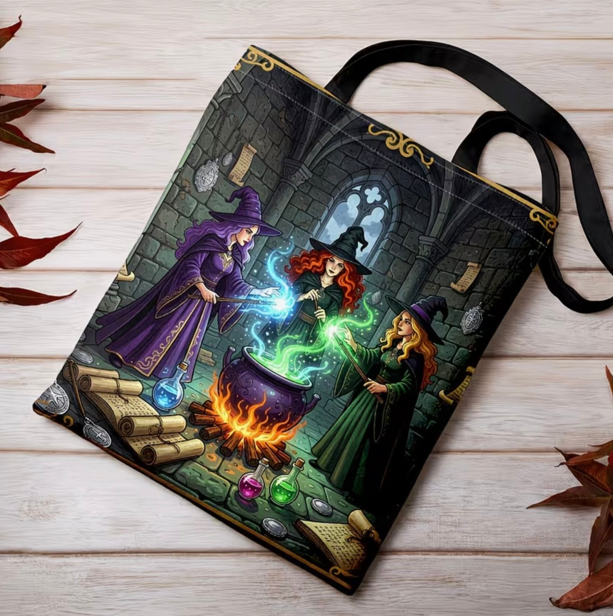 Witches’ Cauldron Tote Bag – 35 × 40 cm
