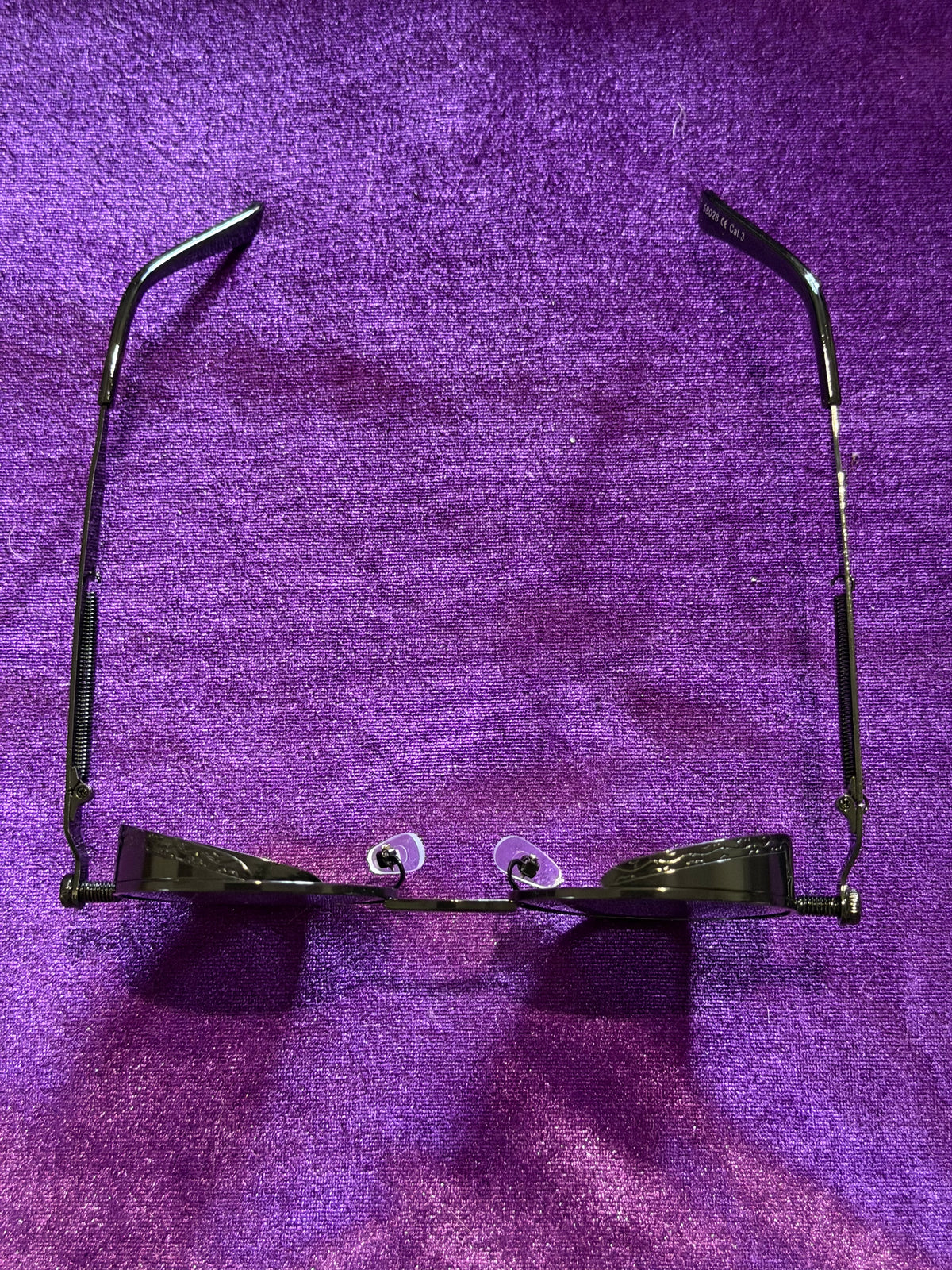 Black Gothic Steampunk Round Sunglasses