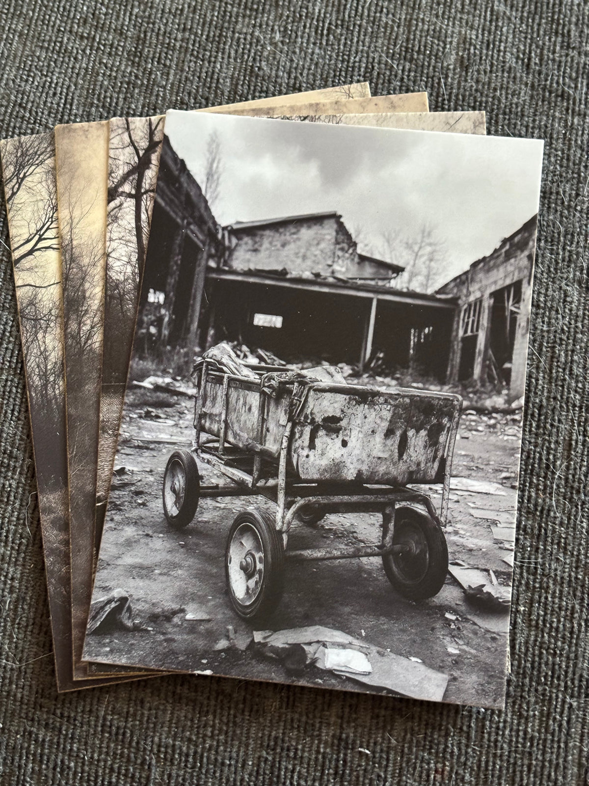 Deserted Town Mini Art Print Set (4 Pack)