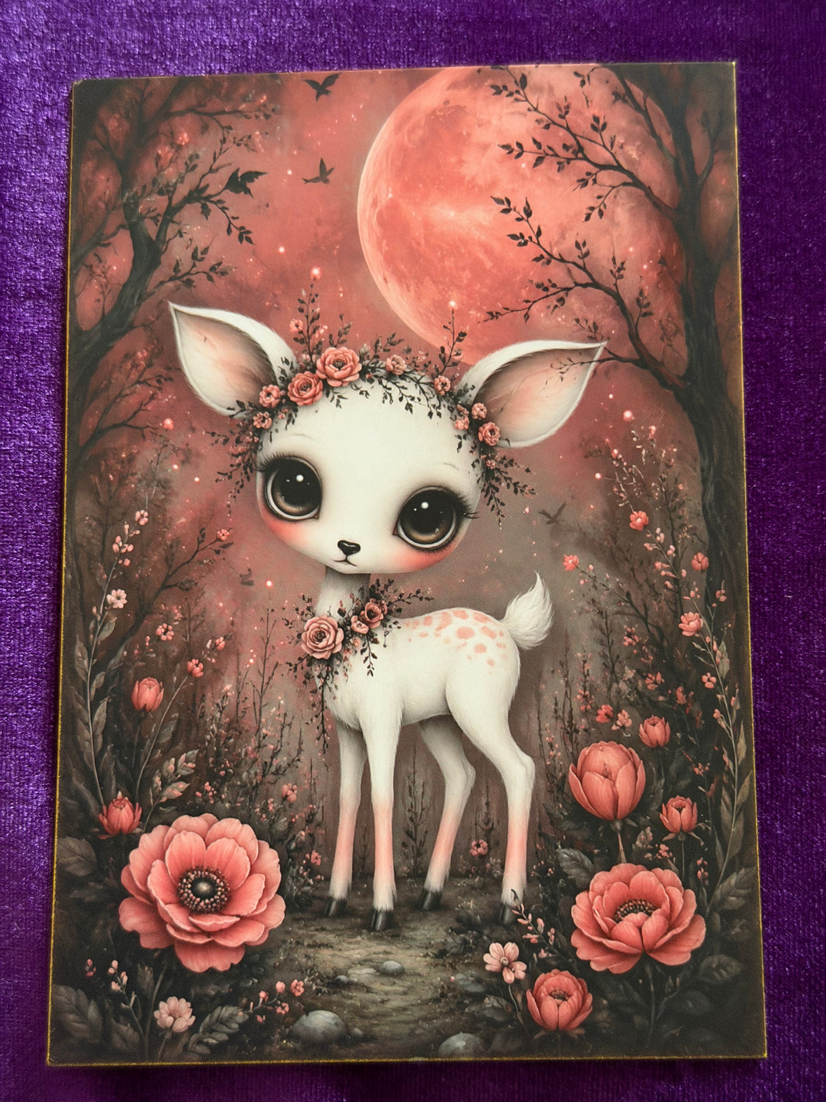 Crimson Moon Mini Art Prints – Set 1