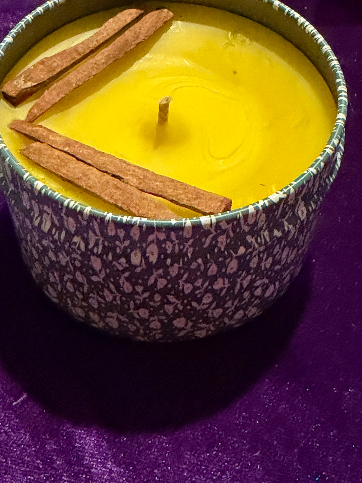 Gingerbread Candle with Cinnamon Sticks