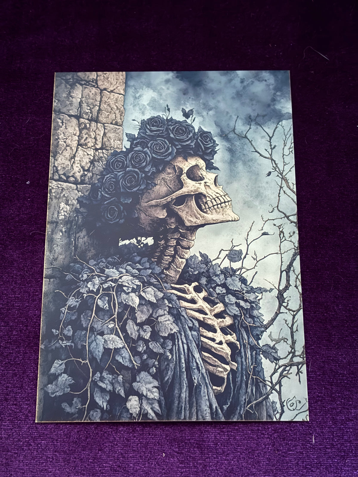 Gothic Moonlit Ruins Mini Print Set – Set 5
