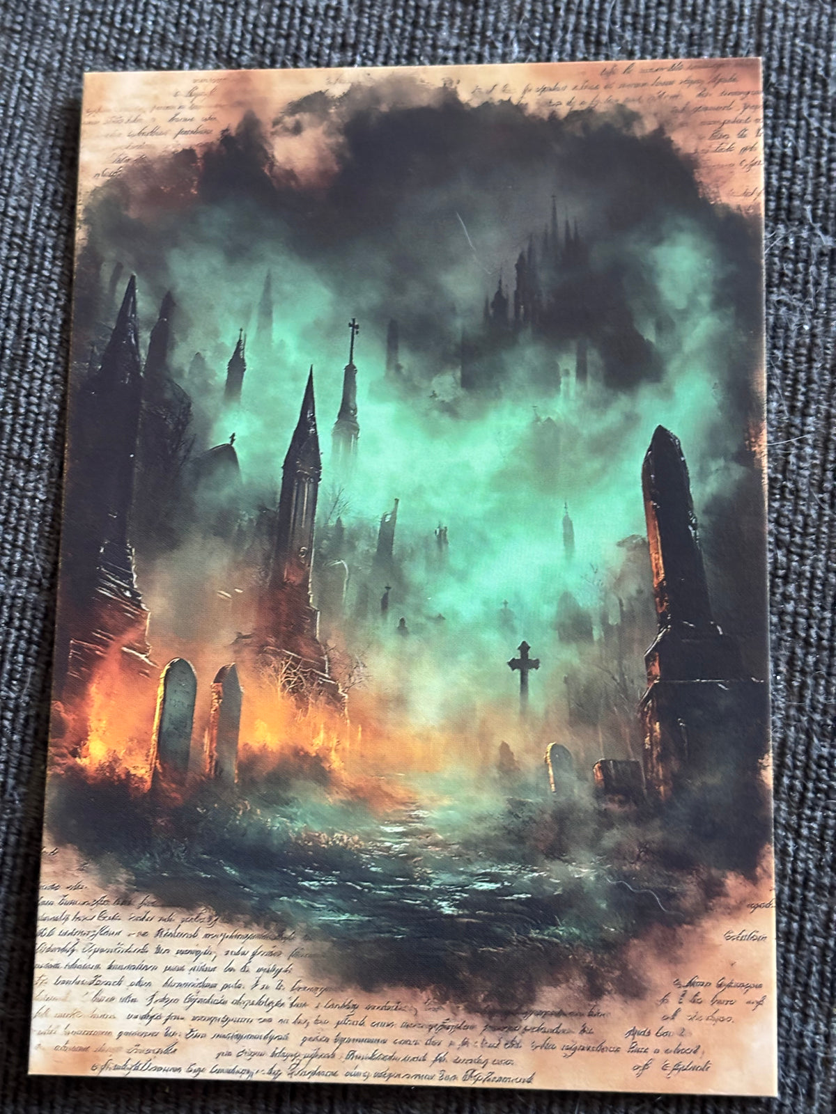 Gothic Graveyard Art Print Set