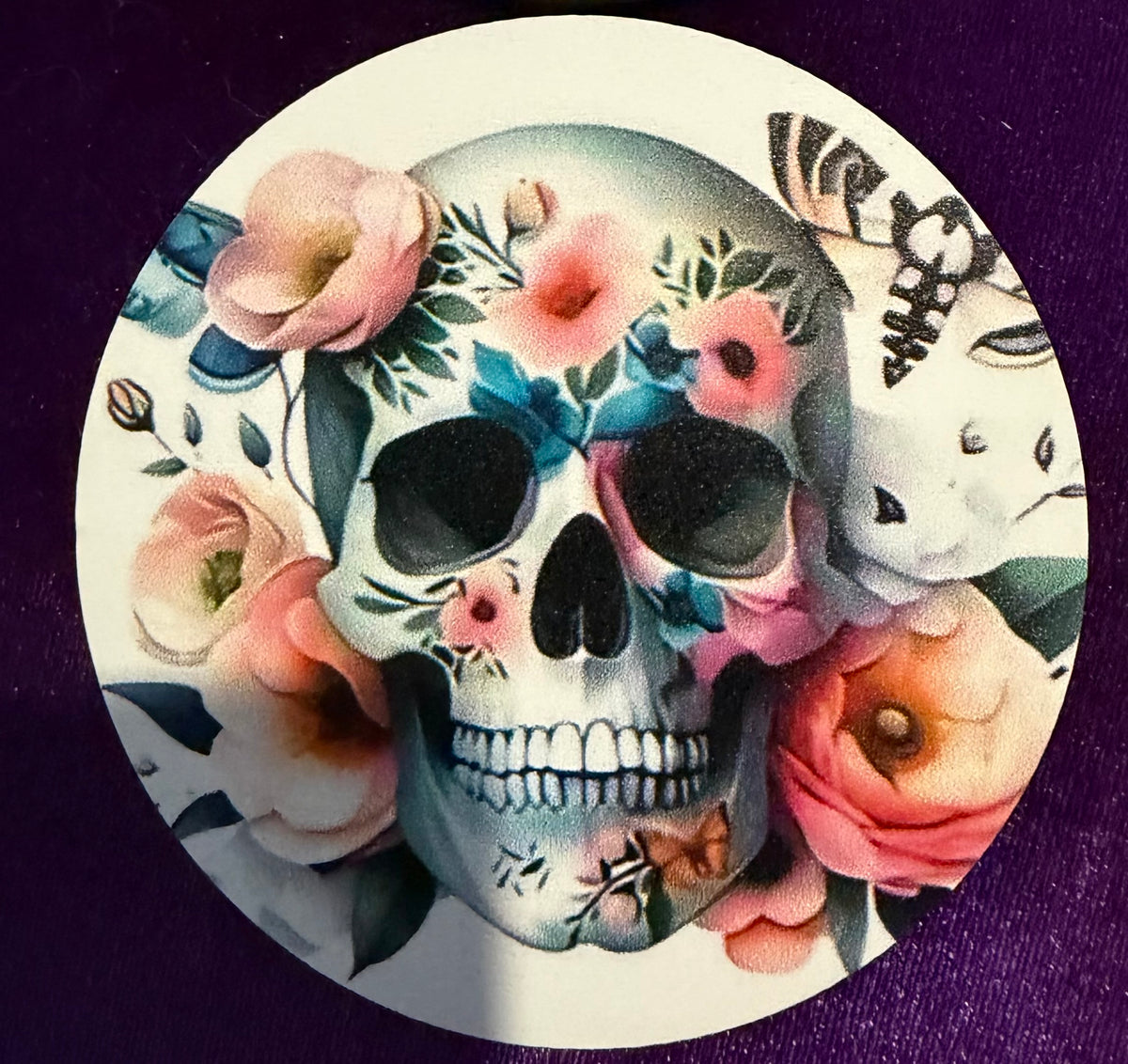 Death in Bloom – Set of 6 Wooden Coasters