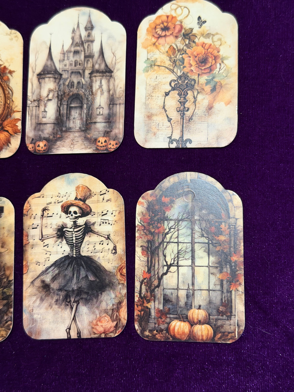 Vintage Gothic Gift Tags – Pack of 8