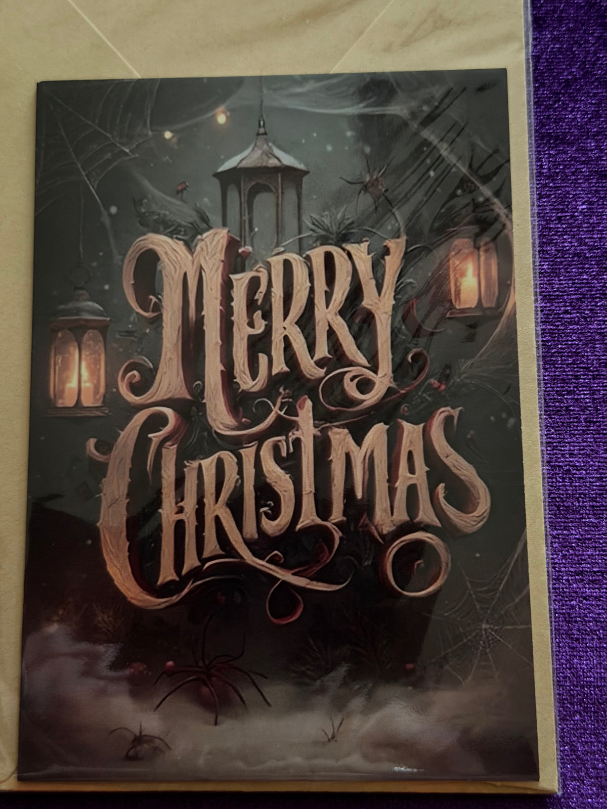 Merry Christmas Gothic Christmas Card