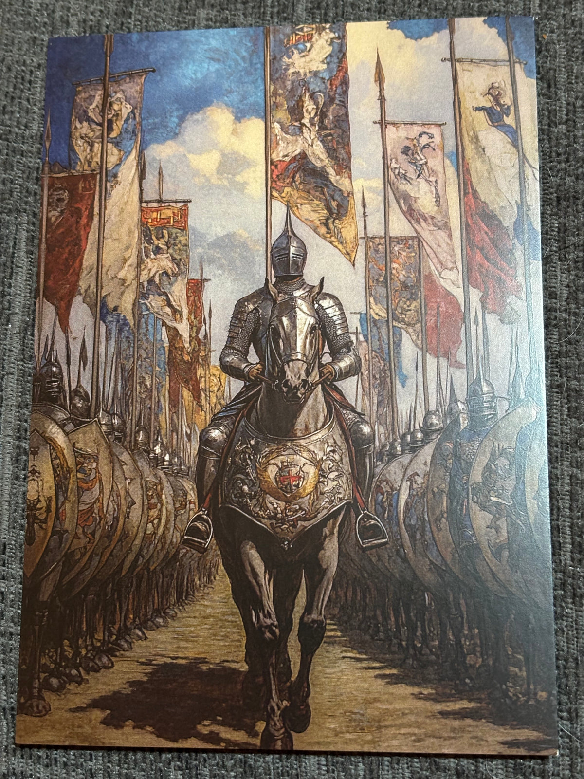 Medieval Wizards & Knights Postcard Set (4 Cards) | Fantasy Art A6 Postcards