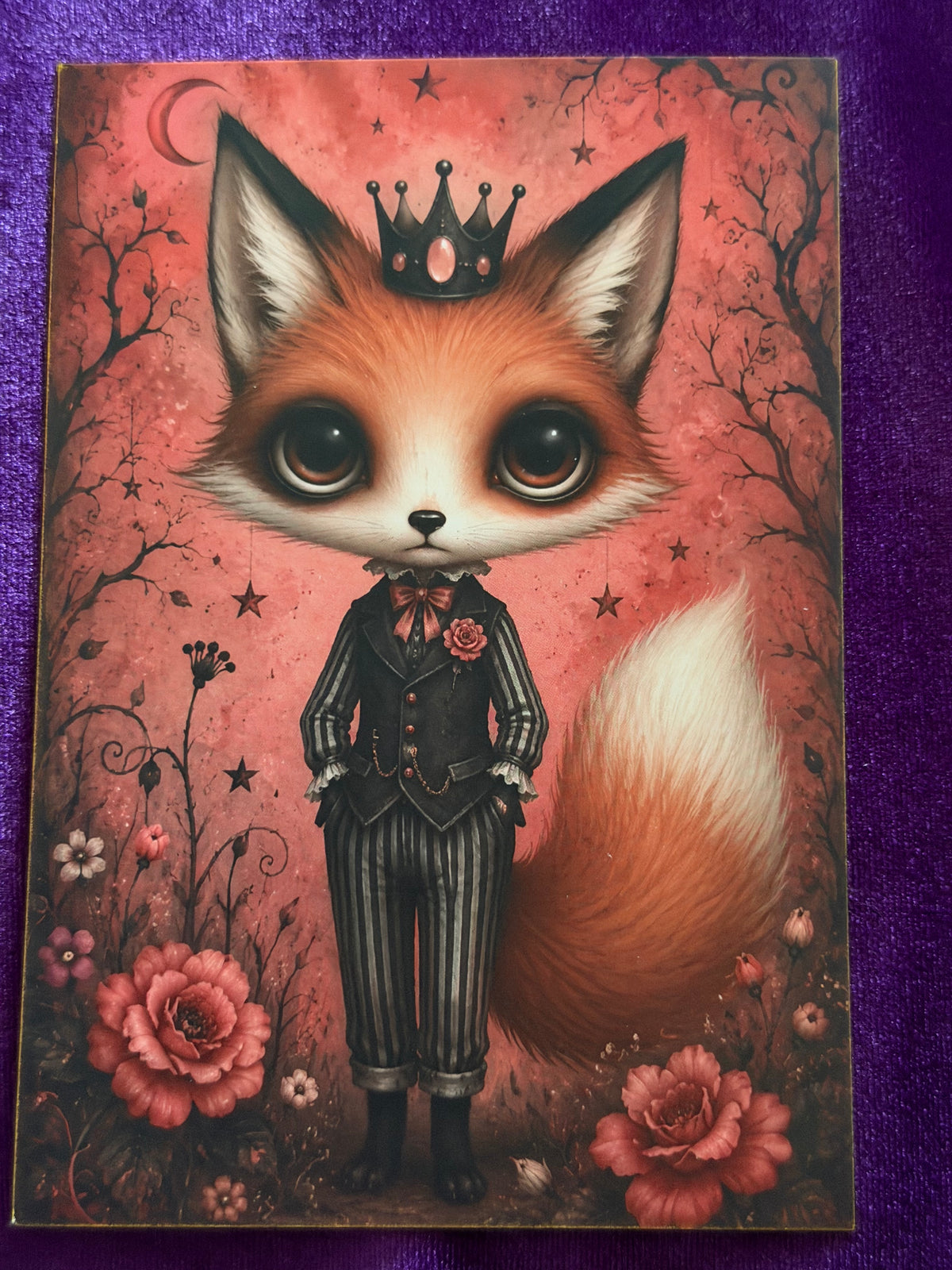 Crimson Moon Mini Art Prints – Set 5