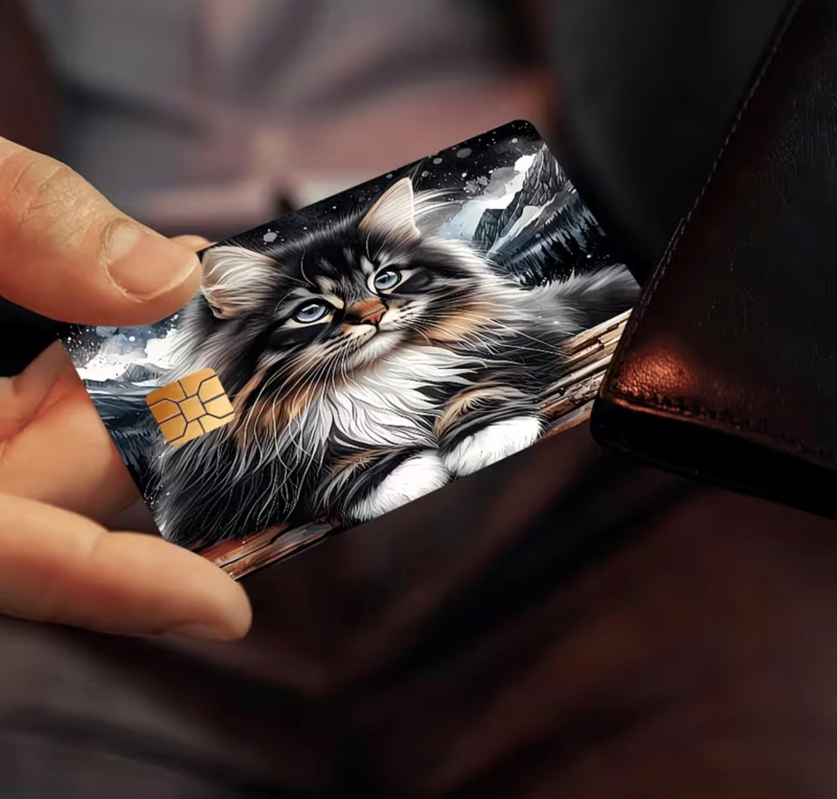Mountain Maine Coon Bank Card Skin