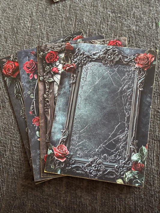 Gothic Mirror Mini Art Print Set (4 Pack)