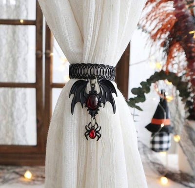 Nightwing – Gothic Bat & Spider Curtain Tiebacks