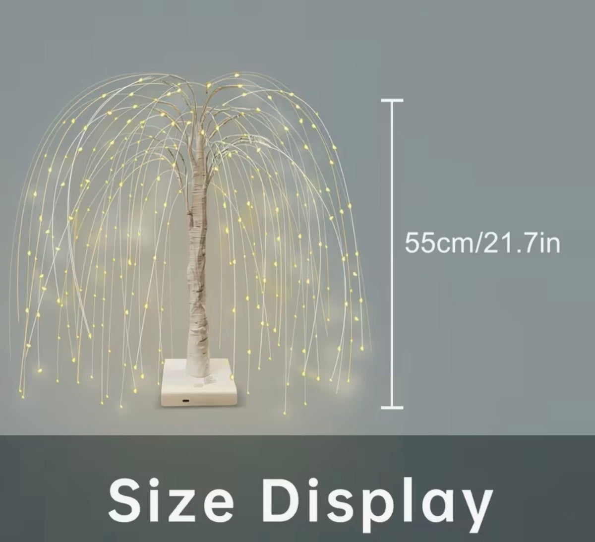 Fibre Optic Weeping Willow Tree Lamp – 55cm