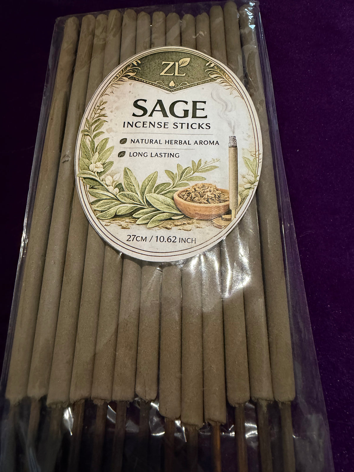 Extra Thick Sage Incense Sticks – 27 cm