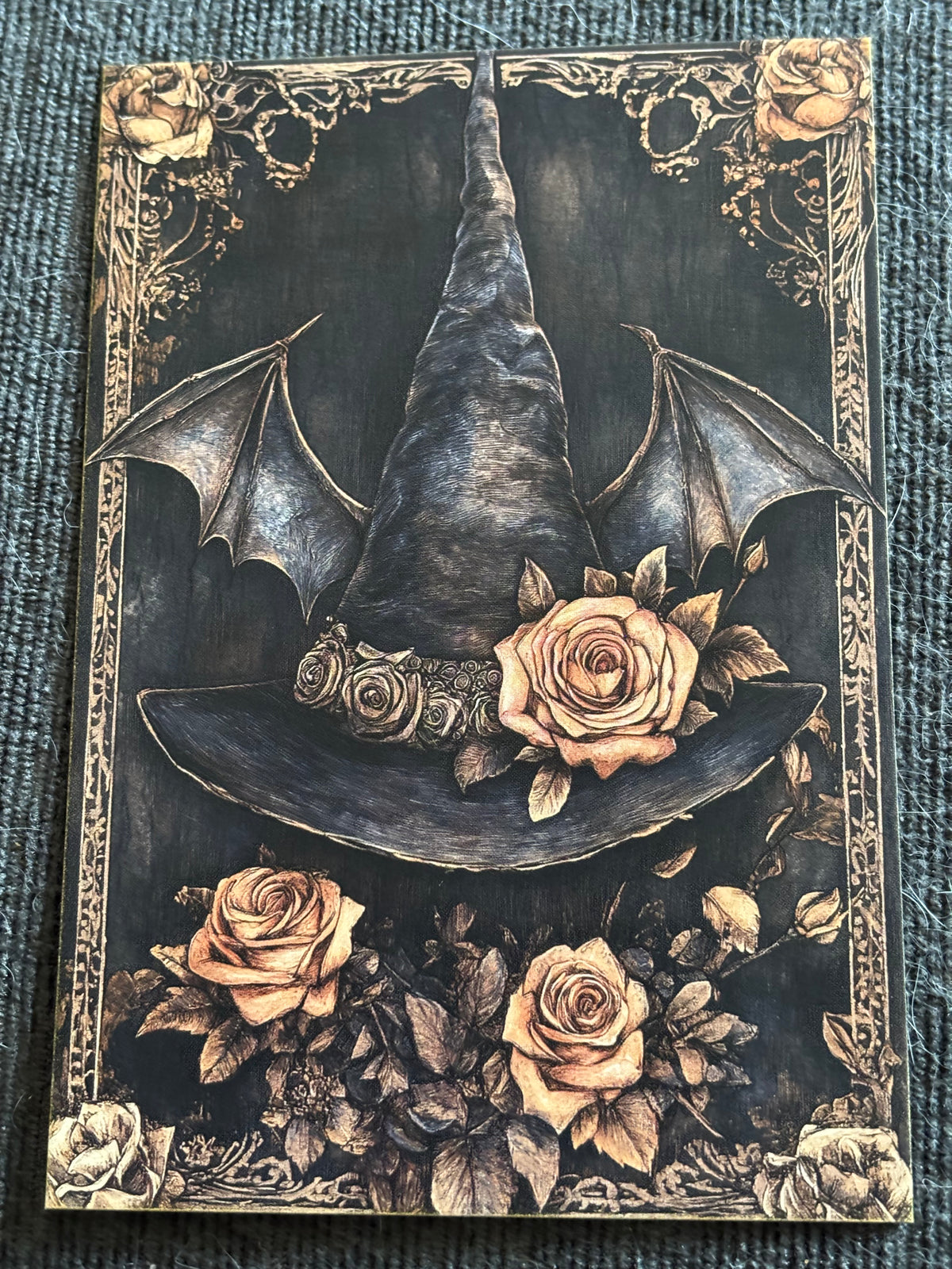 Witch Hat Gothic Mini Art Print Set (4 Pack)