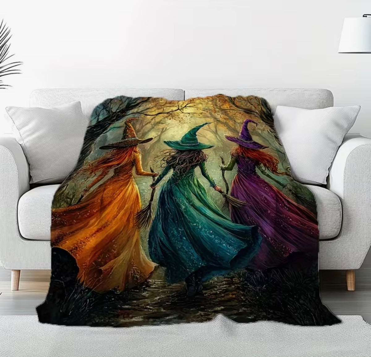 Three Witches Fleece Blanket – 150 × 200cm