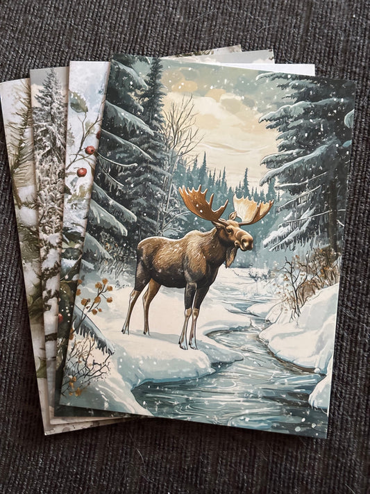 Midwinter in Ravenswell – A6 Postcard Set (Set of 4)